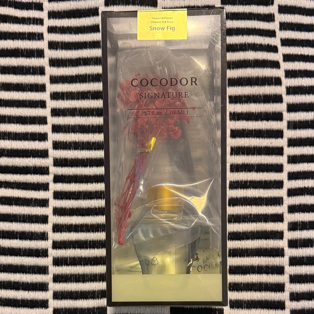 ☀️ Cocodor Signature K-Beauty Flower Reed Diffuser in Snow Fig Scent NWT